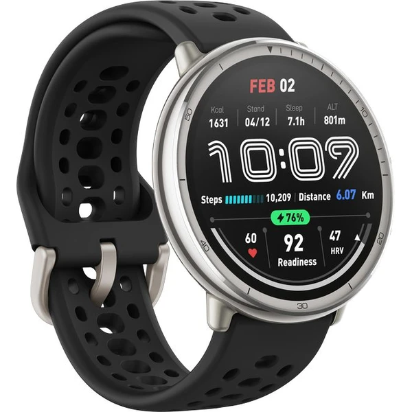 Amazfit Active 2 sportovní silikonové chytré hodinky černé - Chytré hodinky - Obrázek K6IC000O01