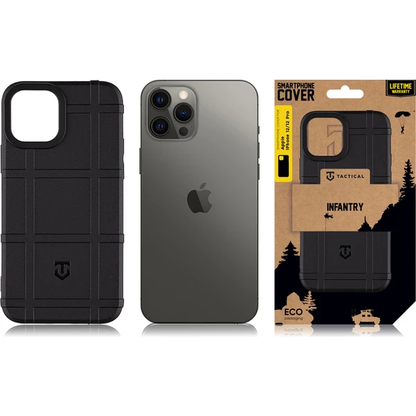 Tactical Infantry kryt Apple iPhone 12/12 Pro černý - Pouzdra - Obrázek K6O7G00101