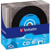 VERBATIM CD-R(10 ks)Slim/Vinyl/DLP/52x/700MB - Optické disky