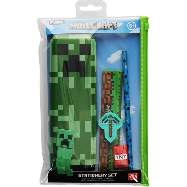 Školní set Minecraft - penál, pravítko, guma - Dárkové sety - Hlavní obrázek