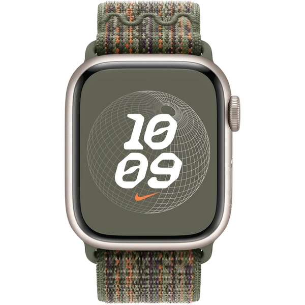 Apple Watch 41/40/38mm sekvojově zelený / oranžový provlékací sportovní řemínek Nike - Řemínky - Obrázek K7H5000701