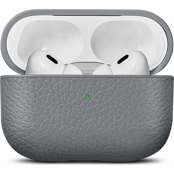 Woolnut kožené pouzdro pro AirPods Pro 2. generace šedé