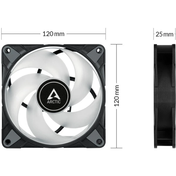 Arctic P12 PWM PST ARGB - Ventilátory pro PC - Obrázek K7RR600301