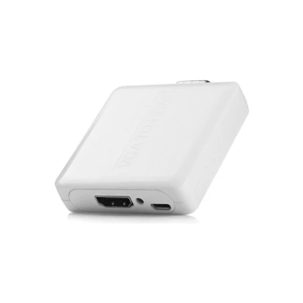 PremiumCord VGA + 3,5mm -> HDMI elektronická redukce bílá - Kabely a redukce - Obrázek K7SU000501