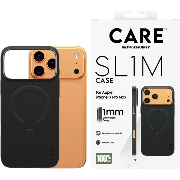 PanzerGlass® CARE SL1M (1mm) MagSafe kryt Apple iPhone 17 Pro Max černý - Pouzdra - Obrázek K7XL000K01