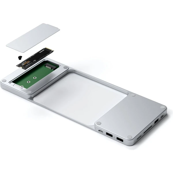 Satechi USB-C dokovací stanice pro Apple iMac 24" stříbrná - Dokovací stanice - Obrázek K7XXF00101