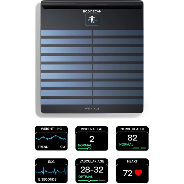 Withings Body Scan chytrá zdravotní stanice černá - Chytré váhy - Obrázek K864G00101