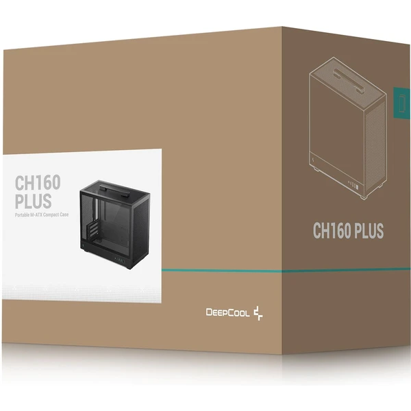 DEEPCOOL CH160 Plus černá - Počítačové skříně - Obrázek K87K000K01