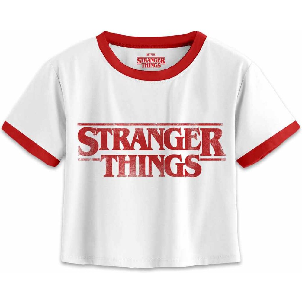 Tričko dámské Stranger Things - Distressed Logo XL