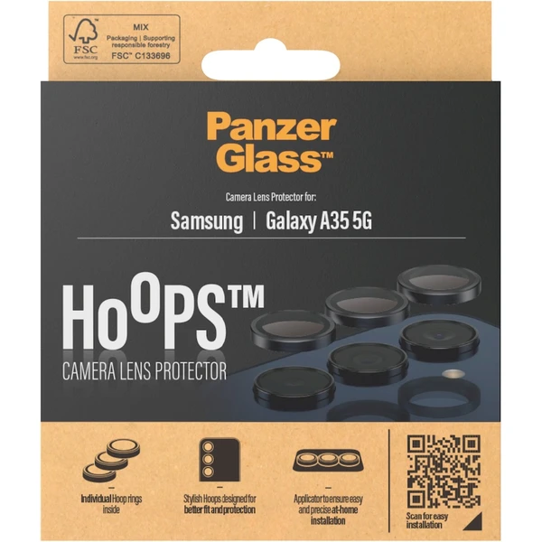 PanzerGlass Hoops ochranné kroužky Samsung Galaxy A35 5G - Ochranné folie a skla - Obrázek K8G3000P01