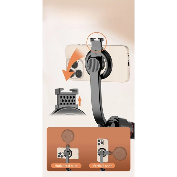 Cubenest SLS01 Selfie tyč a Tripod s MagSafe černá - Držáky - Obrázek K8S8000J01