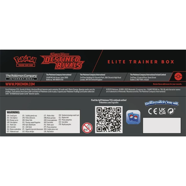 Pokémon TCG: SV10 Destined Rivals - Elite Trainer Box - Pokémon karty - Obrázek K98F000J01