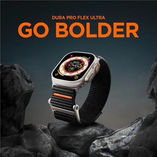 Spigen DuraPro Flex Ultra řemínek Apple Watch 49/46/45/44/42mm černý - Řemínky - Obrázek K9N2000P01
