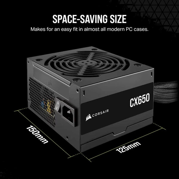 Corsair CX650 650W - Zdroje - Obrázek K9RK000K01