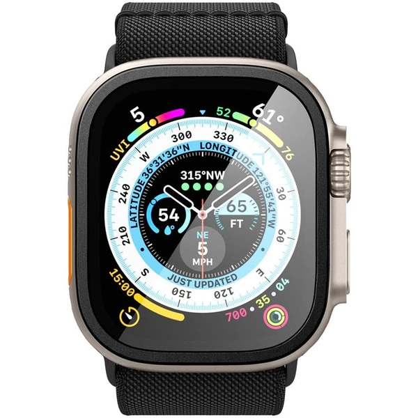 Spigen Glass tR Slim Pro 1 Pack tvrzené sklo Apple Watch Ultra 2/Ultra 49mm černé - Ochranné folie a skla - Obrázek KAJA000601