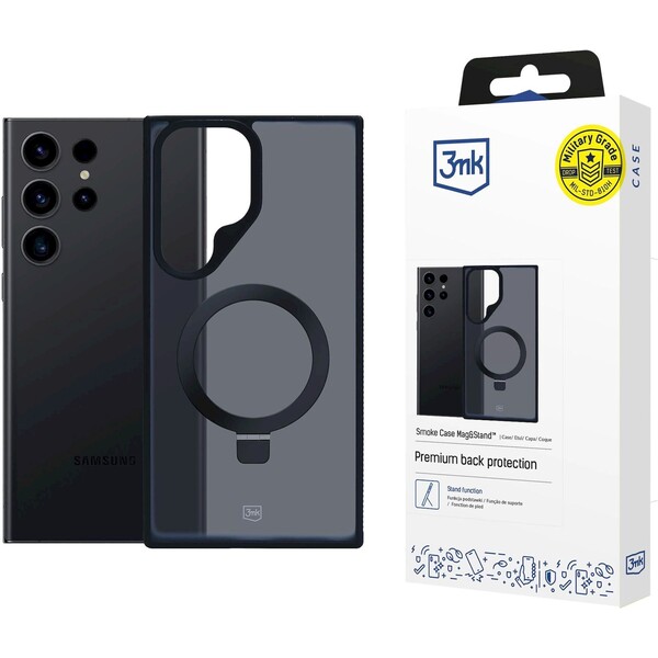 3mk ochranný kryt Smoke Case Mag&Stand pro Samsung Galaxy S24+
