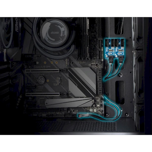 Akasa USB 2.0 interní HUB 1-4 - USB huby - Obrázek KBBJ000K01