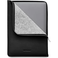 Woolnut kožené Folio pouzdro pro 13"/14" MacBook černé - Pouzdra