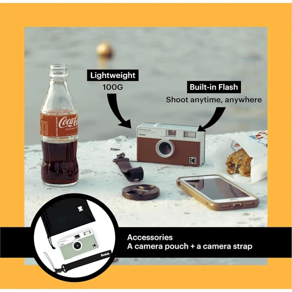 Kodak EKTAR H35 Half Frame fotoaparát černý - Fotoaparáty - Obrázek KBO0000L01