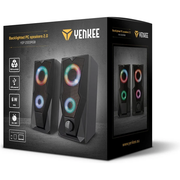 YENKEE YSP 2003RGB USB reproduktory 2.0  - Reproduktory - Obrázek KC30700301