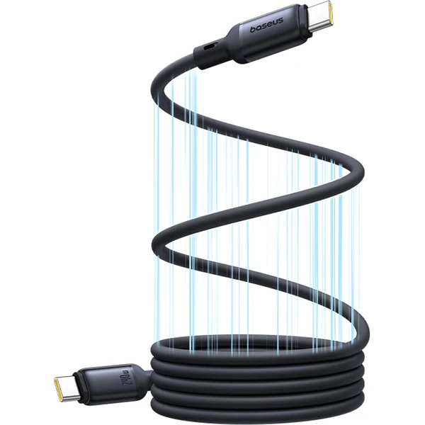 Baseus PicoGo USB-C/USB-C magnetický napájecí kabel 240W 1m černý - Kabely a redukce - Obrázek KCGE000L01