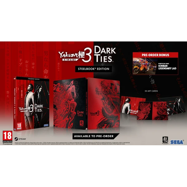 Yakuza Kiwami 3 & Dark Ties Steelbook Edition (PC) - Hry pro PC - Obrázek KD9P000K01