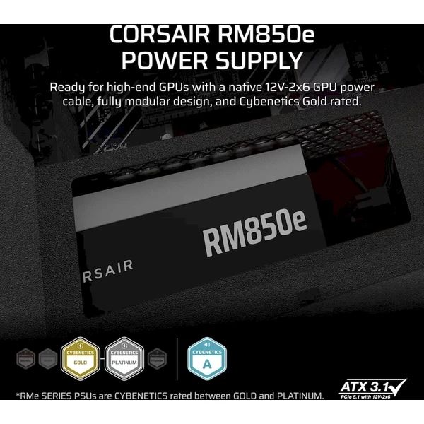 Corsair RM850e černý - Zdroje - Obrázek KDRK000K01