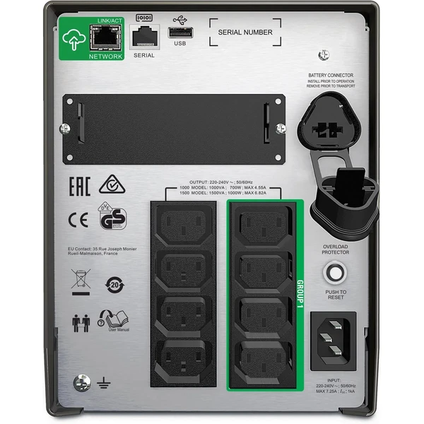 APC Smart-UPS 1500VA (SMT1500IC) - Záložní zdroje - Obrázek KDW9000P01