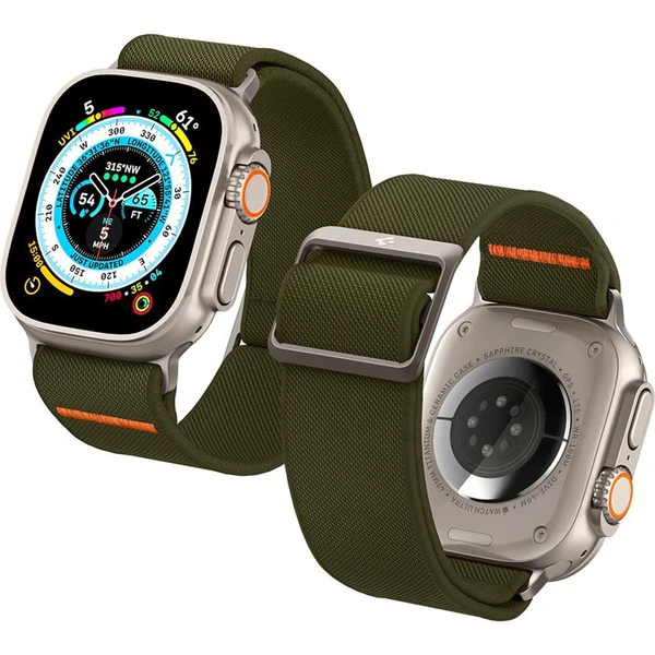Spigen Lite Fit Ultra řemínek Apple Watch 49/46/45/44/42mm zelený - Řemínky - Obrázek KEN2000P01