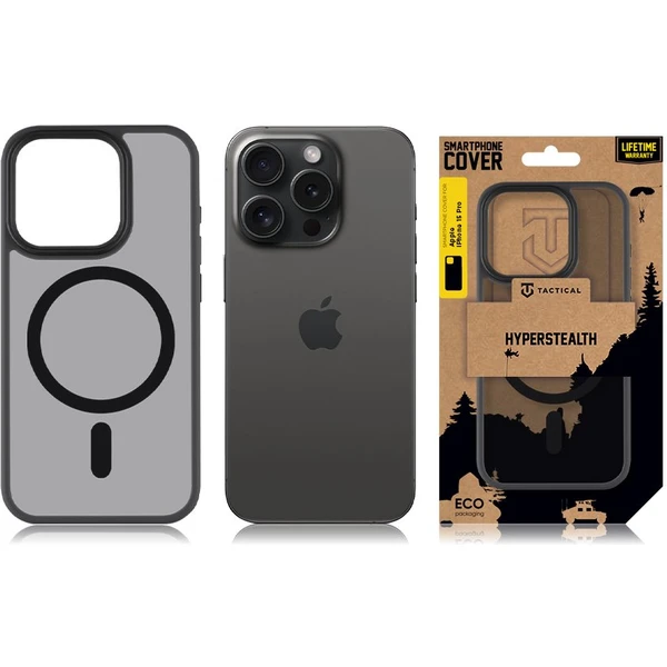 Tactical MagForce Hyperstealth kryt iPhone 15 Pro Asphalt - Pouzdra - Obrázek KF59000601