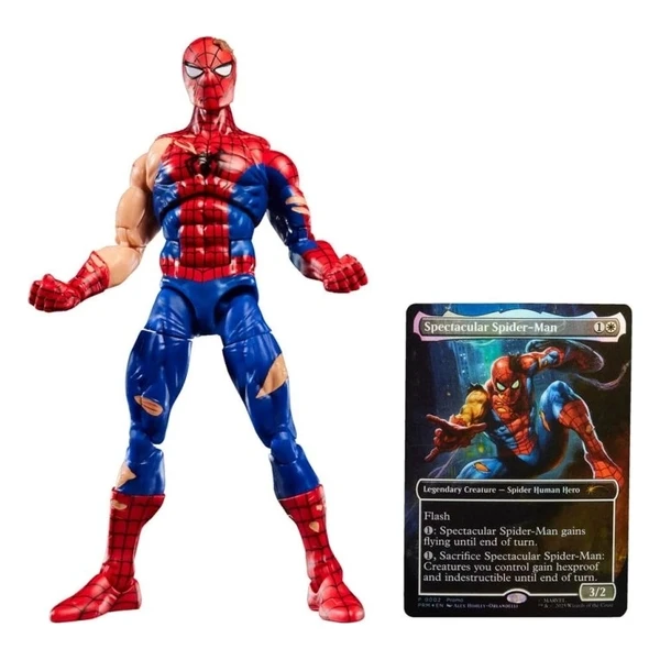 Figurka Hasbro Marvel Legends X Magic: The Gathering - Battle-Damaged Spider-Man (plus Exclusive Foi