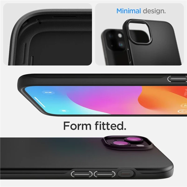 Spigen Thin Fit kryt iPhone 15 černý - Pouzdra - Obrázek KGU8000601