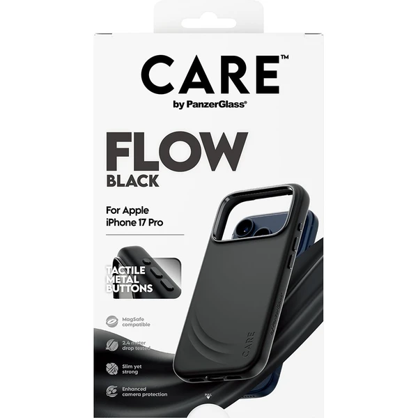 PanzerGlass® CARE Flow kryt s MagSafe Apple iPhone 17 Pro černý - Pouzdra - Obrázek KHDH000K01