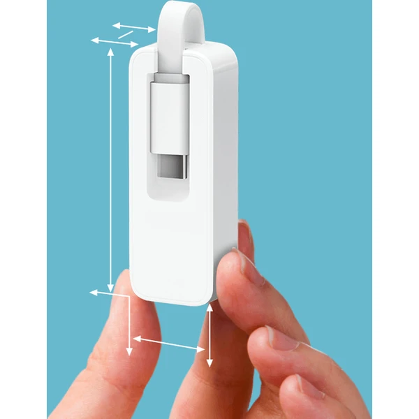 TP-LINK UE300C adaptér USB-C na Ethernet, bílý - Síťové adaptéry - Obrázek KIGFF00101