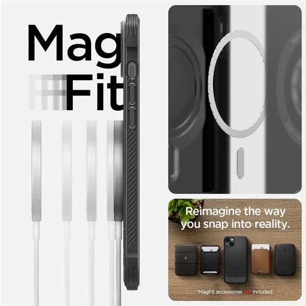 Spigen Rugged Armor Mag kryt iPhone 14 černý - Pouzdra - Obrázek KIZG300401