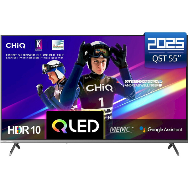 ChiQ Smart TV U55QST 55" + záruka 4 roky Černá