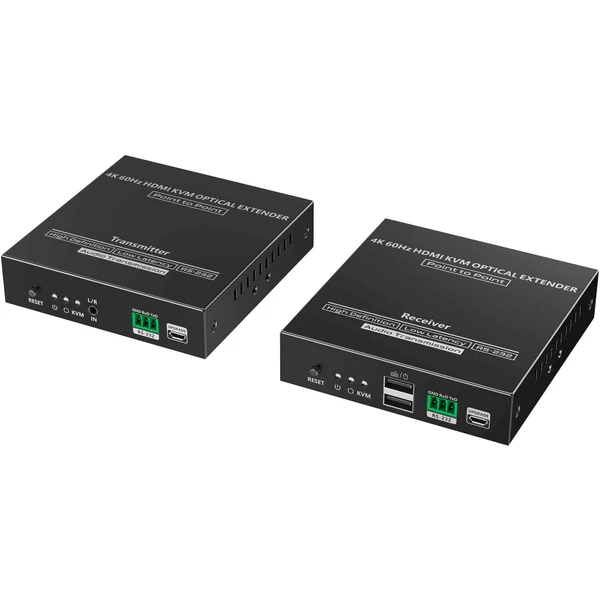 PremiumCord Optický HDMI KVM extender 4K@60Hz 4:4:4 až na 40km - Ostatní - Obrázek KKNF000K01