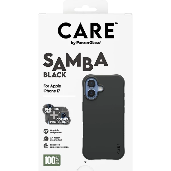 PanzerGlass® CARE Samba kryt s MagSafe Apple iPhone 17 Black - Pouzdra - Obrázek KLDH000K01