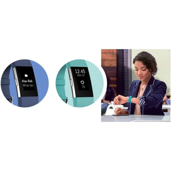Fitbit Charge 2 náramek S černý - Fitness náramky - Obrázek KLLH000101