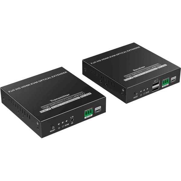 PremiumCord Optický HDMI KVM extender FULL HD 1080p až na 40km - Ostatní - Obrázek KLNF000K01