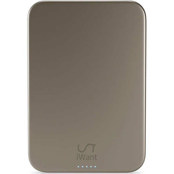iWant Qi2 MagSafe hliníková powerbanka 10 000 mAh titanová - Powerbanky - Obrázek KMJL000K01