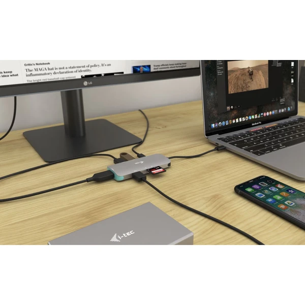 i-tec USB-C Metal Nano Dock - Dokovací stanice - Obrázek KMPN200401