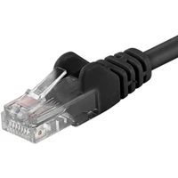 PremiumCord RJ45/RJ45 Cat6 UTP patch kabel 10m černý - Kabely a redukce