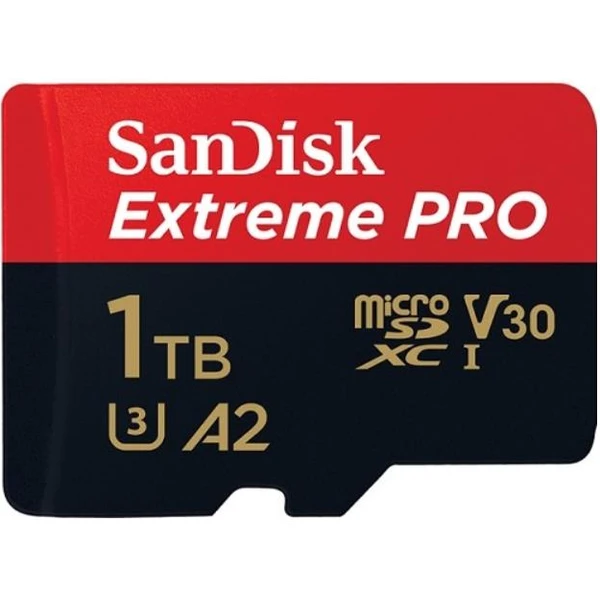 SanDisk microSDXC Extreme Pro UHS-I U3 V30 paměťová karta 1TB + SD adaptér - Paměťové karty - Obrázek KO4T000501
