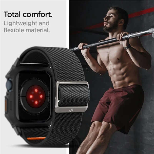 Spigen Lite Fit Pro řemínek Apple Watch 45/44mm matně černý - Řemínky - Obrázek KOA1000P01