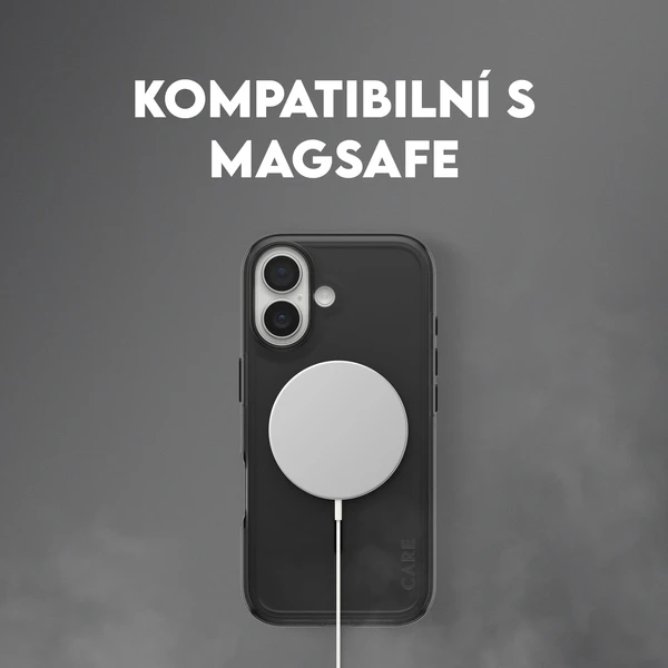 PanzerGlass® CARE Smokey kryt s MagSafe Apple iPhone 17 kouřový/černý - Pouzdra - Obrázek KODH000K01