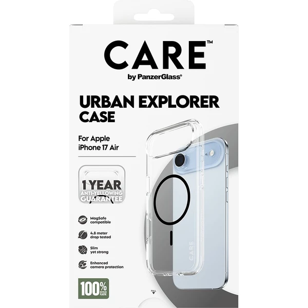 PanzerGlass® CARE Urban kryt s MagSafe Apple iPhone Air čirý/černý - Pouzdra - Obrázek KQEH000K01