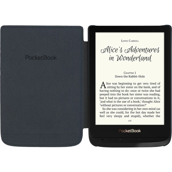 POCKETBOOK Shell black stris pouzdro černé - Pouzdra - Obrázek KQYH300401