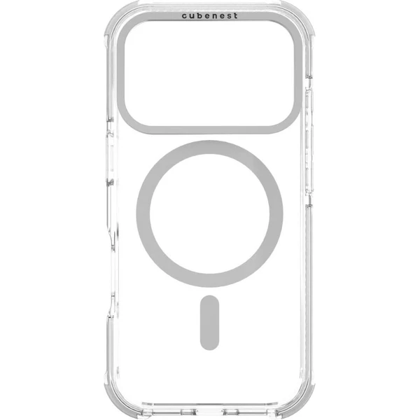 Cubenest MagPro Strong Guard MagSafe kryt iPhone 17 Pro bílý - Pouzdra - Obrázek KRBK000K01
