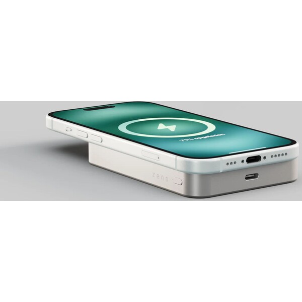 ZENS Pro 1 MagSafe/Qi2 slim powerbanka (10000 mAh), 15 W, USB-C, bílá - Powerbanky - Obrázek KRFL000K01